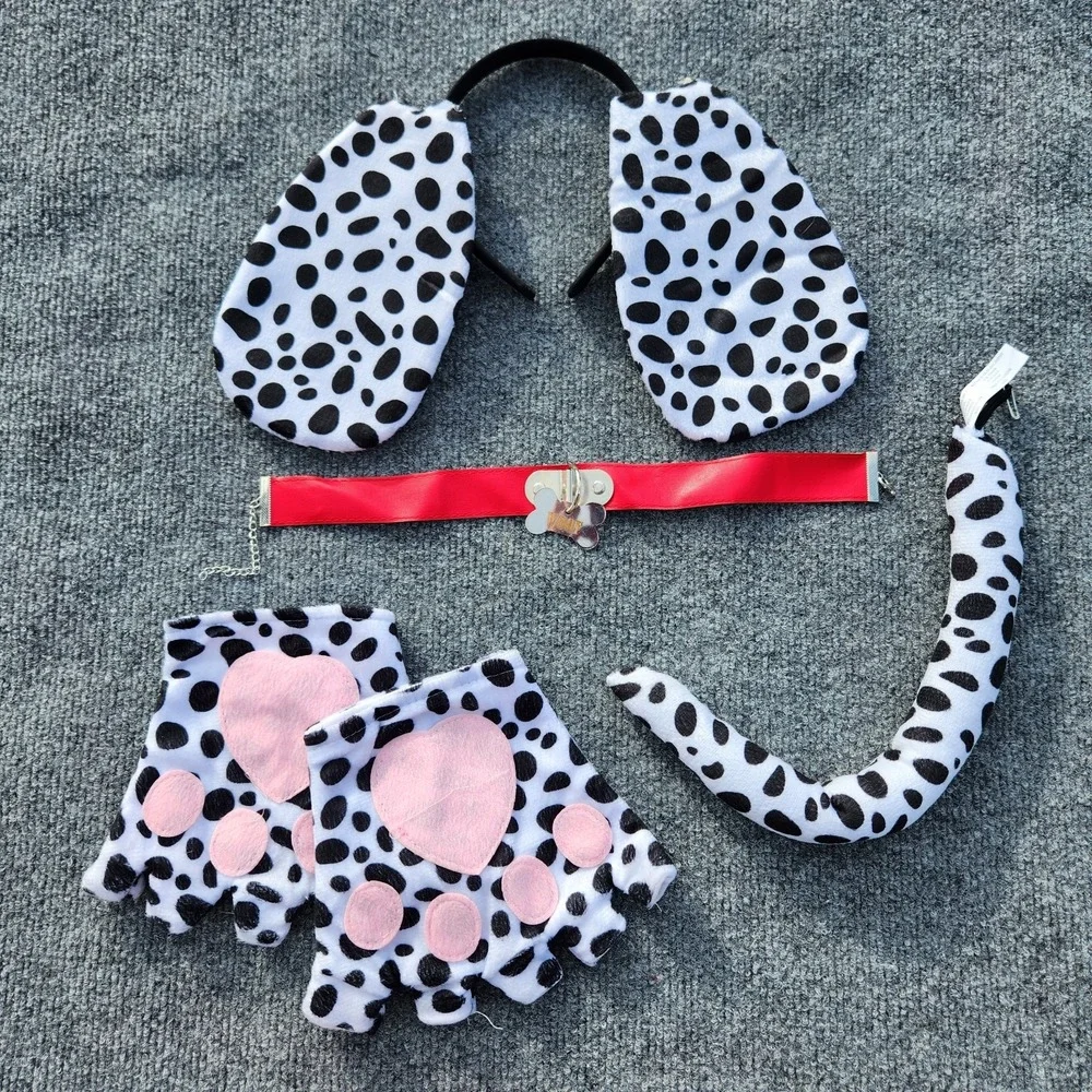 Suit Yourself adult standard one size 5 pc Halloween COSTUME Dalmatian Dog puppy